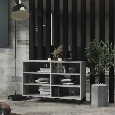 The Living Store Komoda siva sonoma 103,5x35x70 cm inženirski les - Komoda