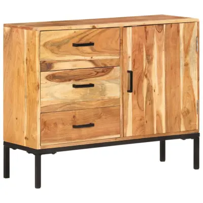 The Living Store Komoda 88x30x73 cm trden akacijev les - Komoda