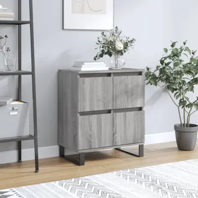 The Living Store Komoda siva sonoma 60x35x70 cm inženirski les - Komoda