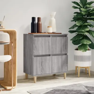 The Living Store Komoda siva sonoma 60x35x70 cm inženirski les - Komoda