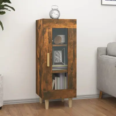 The Living Store Komoda dimljeni hrast 34,5x34x90 cm inženirski les - Komoda