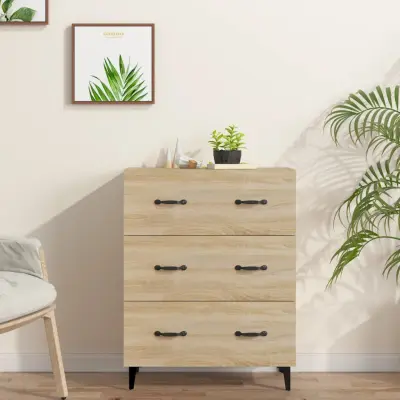 The Living Store Komoda sonoma hrast 69,5x34x90 cm inženirski les - Komoda