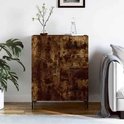 The Living Store Komoda dimljeni hrast 69,5x34x90 cm inženirski les - Komoda