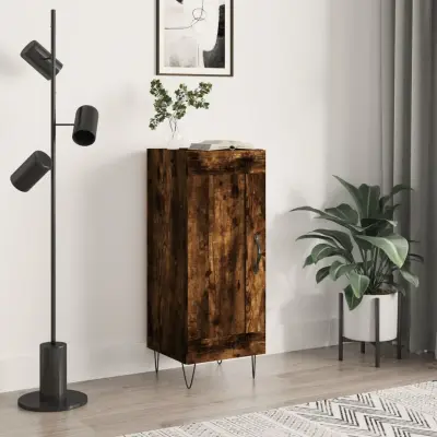 The Living Store Komoda dimljeni hrast 34,5x34x90 cm inženirski les - Komoda