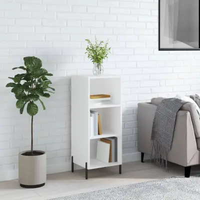 The Living Store Komoda bela 34,5x32,5x90 cm inženirski les - Komoda