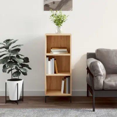 The Living Store Komoda sonoma hrast 34,5x32,5x90 cm inženirski les - Komoda