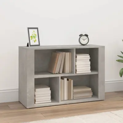The Living Store Komoda betonsko siva 80x30x54 cm inženirski les - Komoda