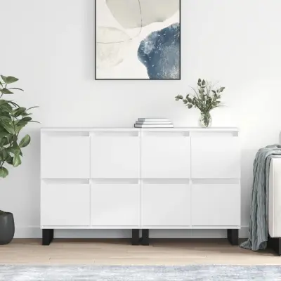 The Living Store Komoda 2 kosa bel inženirski les - Komoda