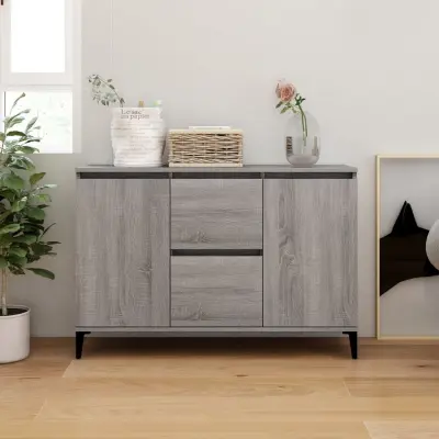 The Living Store Komoda siva sonoma 104x35x70 cm konstruiran les - Komoda