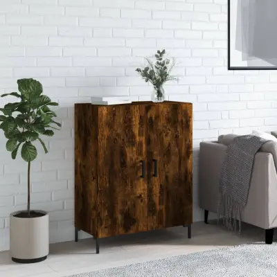 The Living Store Komoda dimljeni hrast 69,5x34x90 cm inženirski les - Komoda
