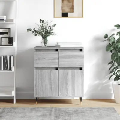 The Living Store Komoda siva sonoma 60x35x70 cm inženirski les - Komoda