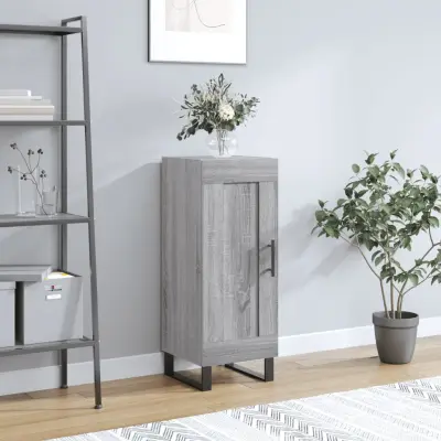 The Living Store Komoda siva sonoma 34,5x34x90 cm inženirski les - Komoda