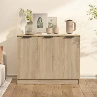 The Living Store Komoda sonoma hrast 90,5x30x70 cm konstruiran les - Komoda