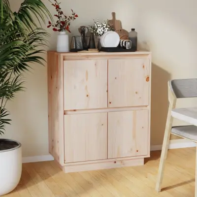 The Living Store Komoda 60x34x75 cm trdna borovina - Komoda