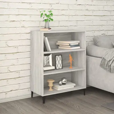 The Living Store Komoda siva sonoma 69,5x32,5x90 cm konstruiran les - Komoda