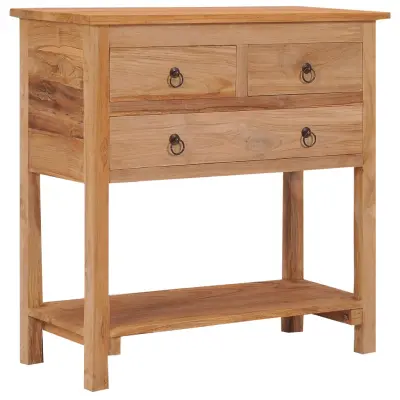 The Living Store Komoda 78x35x80 cm trdna tikovina - Komoda