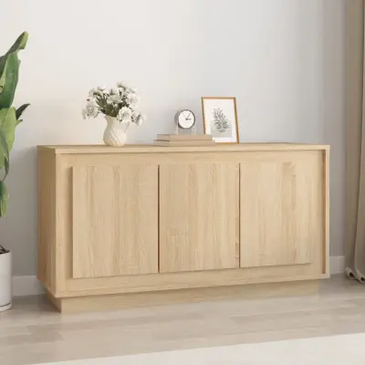 The Living Store Komoda sonoma hrast 102x35x55 cm inženirski les - Komoda