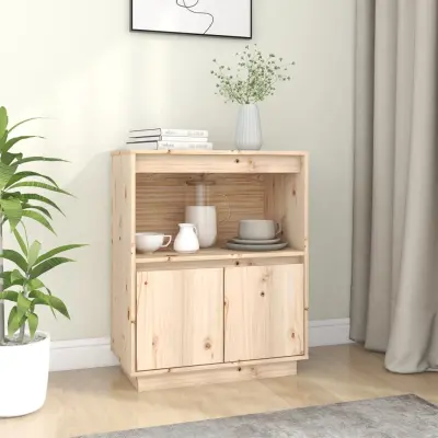 The Living Store Komoda 60x34x75 cm trdna borovina - Komoda