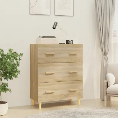 The Living Store Komoda sonoma hrast 70x34x90 cm konstruiran les - Komoda