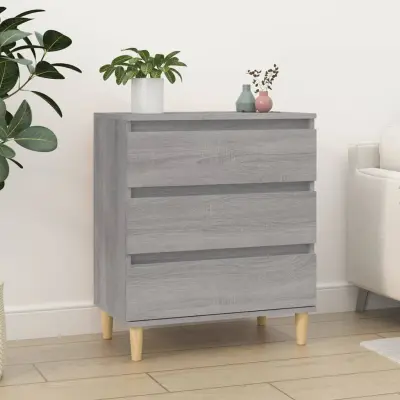 The Living Store Komoda siva sonoma 60x35x70 cm inženirski les - Komoda