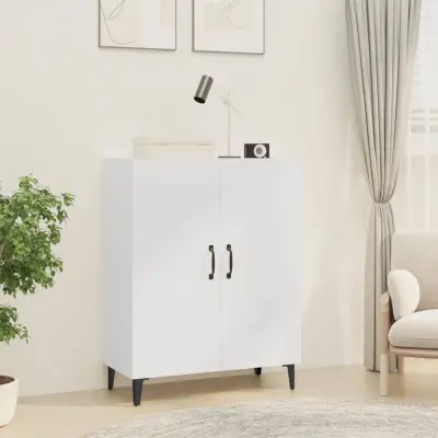 The Living Store Komoda bela 70x34x90 cm konstruiran les - Komoda