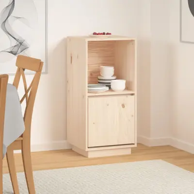 The Living Store Komoda 38x35x80 cm trdna borovina - Komoda