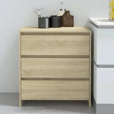 The Living Store Komoda sonoma hrast 70x41x75 cm iverna plošča - Komoda
