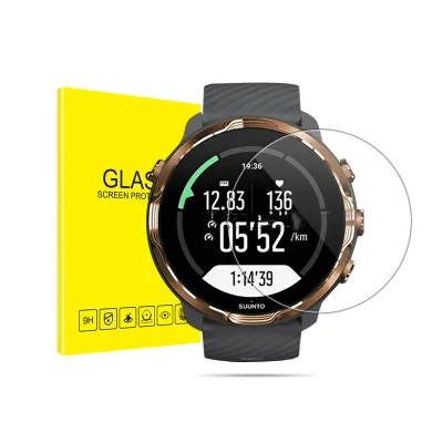 Zaščita zaslona iz kaljenega stekla za pametno uro (2 paketa)   Suunto 7