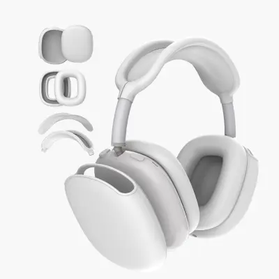 4-delni silikonski zaščitni ovitek za AirPods Max White