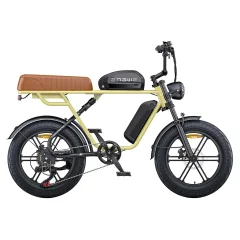 ENGWE M1 E-kolo v slogu motocikla 48 V 13 Ah+15,6 Ah 250 W 65 Nm navora za dvojno osebo - rumena