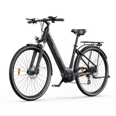 Električno Kolo ONESPORT OT07 - 250W motor 36V10.4Ah baterija Pnevmatike 27.5" Hidravlične Disk Zavore - Črna