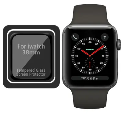 Zaščita zaslona iWatch, 2 paketa kaljenega stekla s kompletom za namestitev  38 mm