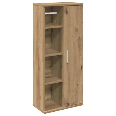 vidaXL Kopalniška omarica z držalom za zvitke artisan 39x22x90 cm