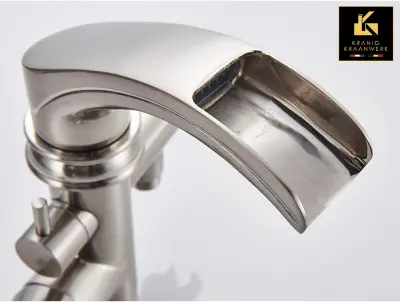 Stoječa kopalna pipa | Elegantna kopalnica | Herjan | Črna | Chrome | Brušeno nerjaveče jeklo