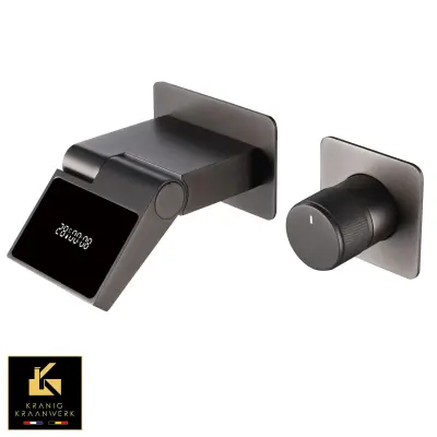 Kopalna pipa s časovnikom in prikazom temperature | Vgradna montaža | Allenco