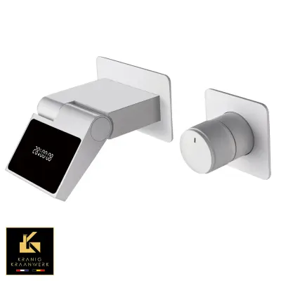 Kopalna pipa s časovnikom in prikazom temperature | Vgradna montaža | Allenco