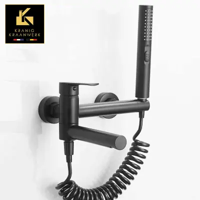 Kopalna pipa z ročno prho | Montaža na steno | Jurijaan