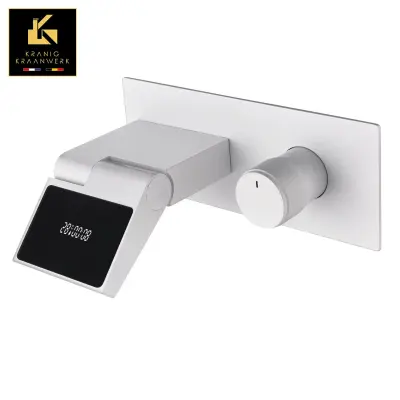 Kopalna pipa s časovnikom in prikazom temperature | Vgradna montaža | Allenco