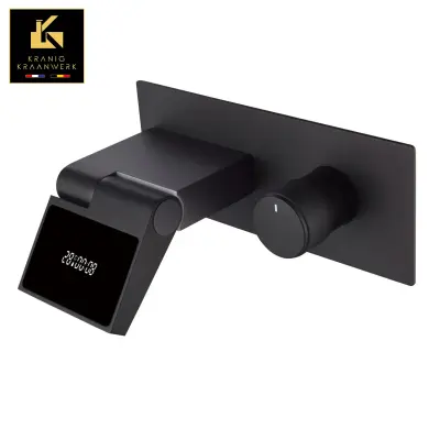 Kopalna pipa s časovnikom in prikazom temperature | Vgradna montaža | Allenco