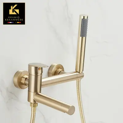 Kopalna pipa z ročno prho | Montaža na steno | Jurijaan