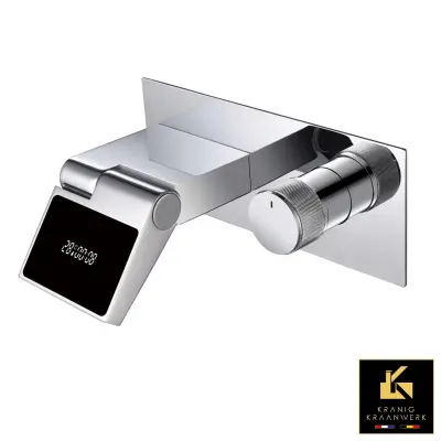 Kopalna pipa s časovnikom in prikazom temperature | Vgradna montaža | Allenco