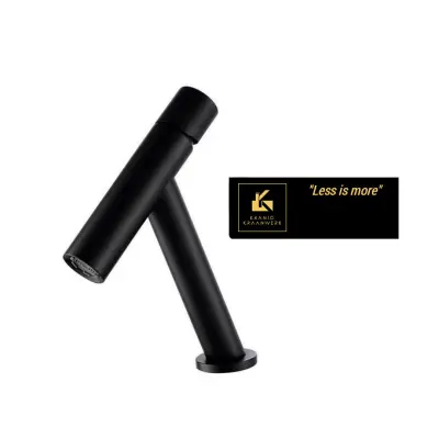 Dizajnerska kopalniška pipa | Mešalna armatura za vodnjak in umivalnik | Manj je več - nizek model | Minimalizem