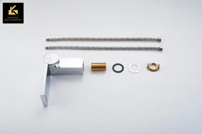 Kopalnica | Dizajn Mešalna pipa | Pipa za umivalnik in fontano | Širok ročaj | Minimalizem