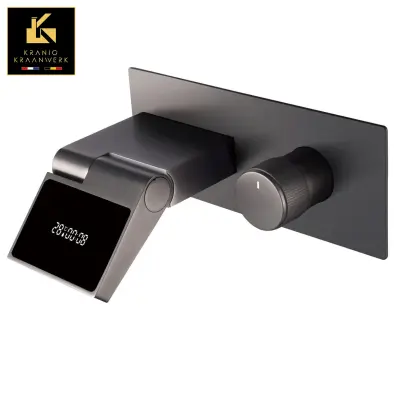 Kopalna pipa s časovnikom in prikazom temperature | Vgradna montaža | Allenco