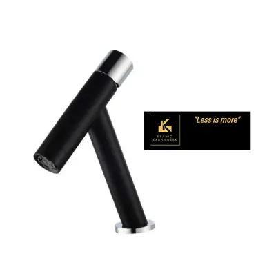 Dizajnerska kopalniška pipa | Mešalna armatura za vodnjak in umivalnik | Manj je več - nizek model | Minimalizem