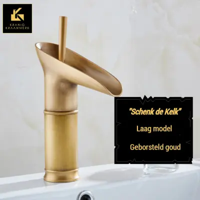 Dizajnerska kopalniška pipa | Topla + hladna voda | Nalijte kelih | Visok + nizek model