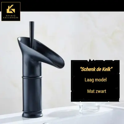 Dizajnerska kopalniška pipa | Topla + hladna voda | Nalijte kelih | Visok + nizek model