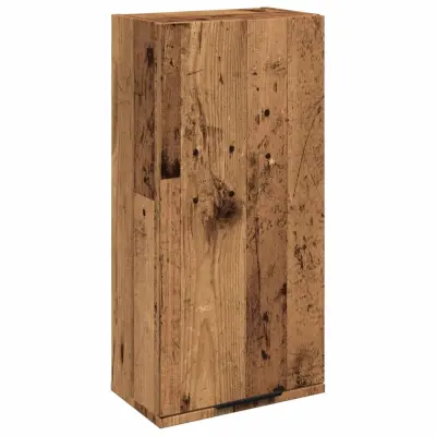 vidaXL Stenska kopalniška omarica artisan hrast 32x20x67 cm