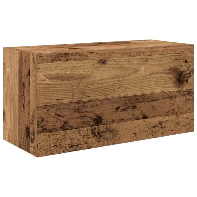 vidaXL Kopalniška stenska omarica starinski les 60x25x30 cm inž. les
