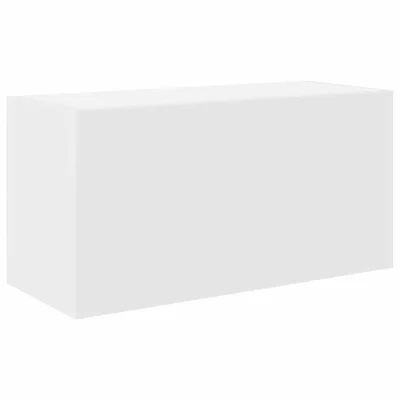 vidaXL Kopalniška stenska omarica bel 60x25x30 cm inž. les
